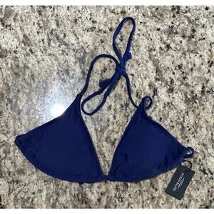 Ocean Blues Women’s Navy Blue Triangle Bikini Top Size S
